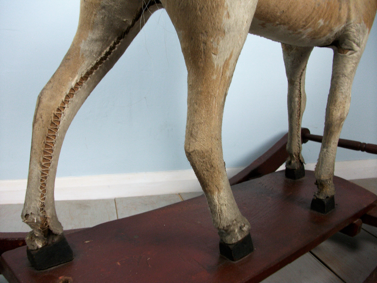 Victorian Pony Skin Rocking Horse